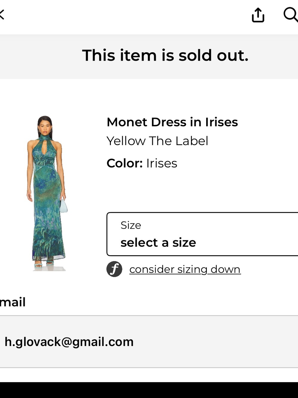 Halter Keyhole Maxi Dress in Green and Blue Marble - Picture 3 of 16